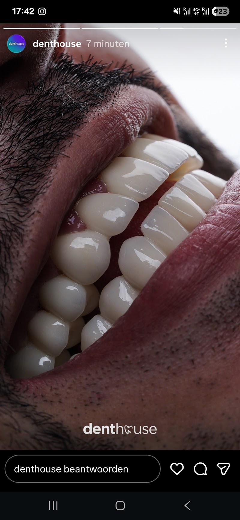 Patient photo shared in the review